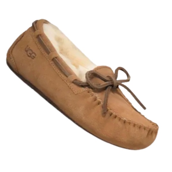UGG Other - Ugg Australia Dakota Moccasin Slippers Chestnut Color Size 4 Kids